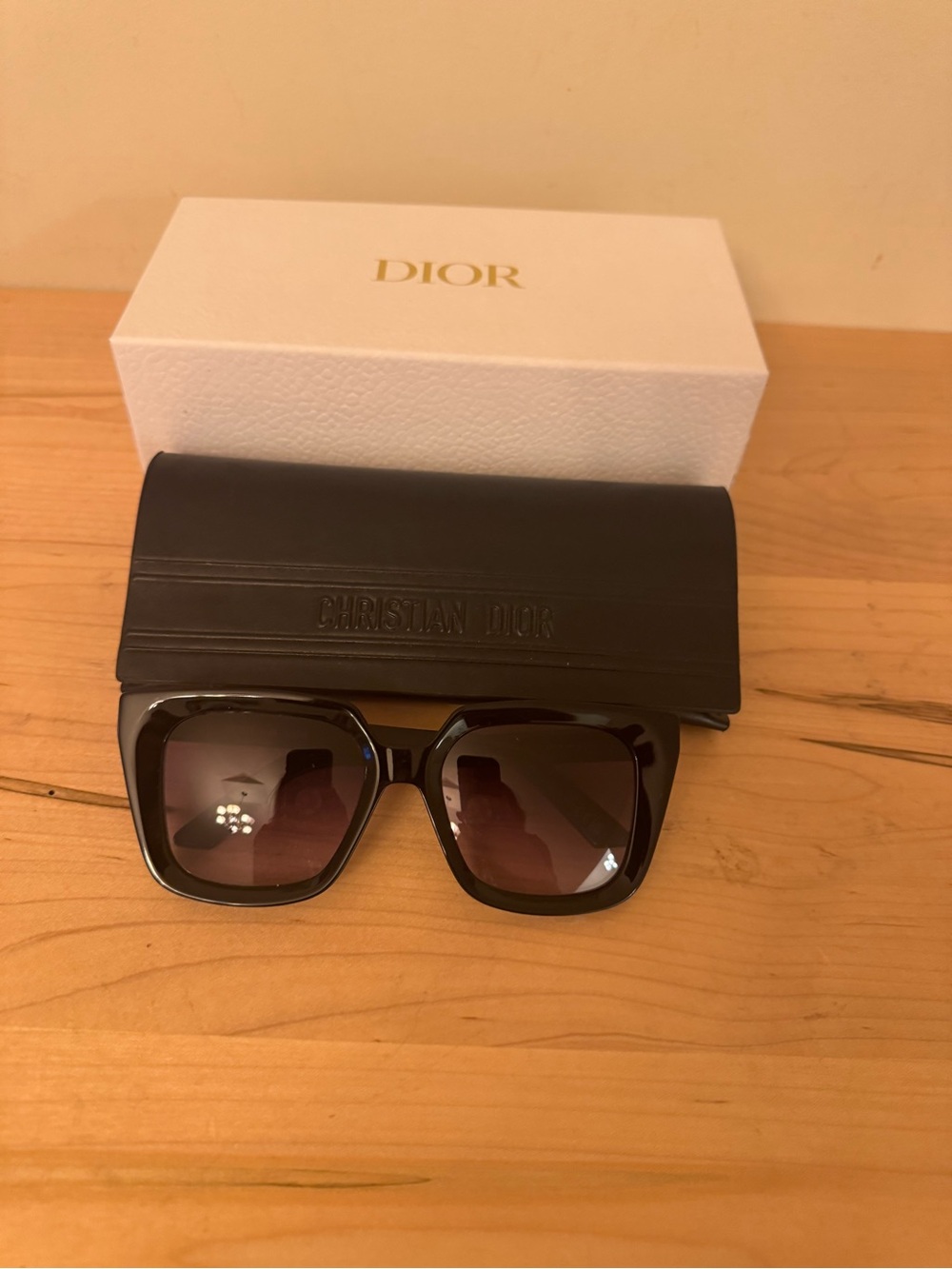 Dior MidnightS11 Black Square Sunglasses